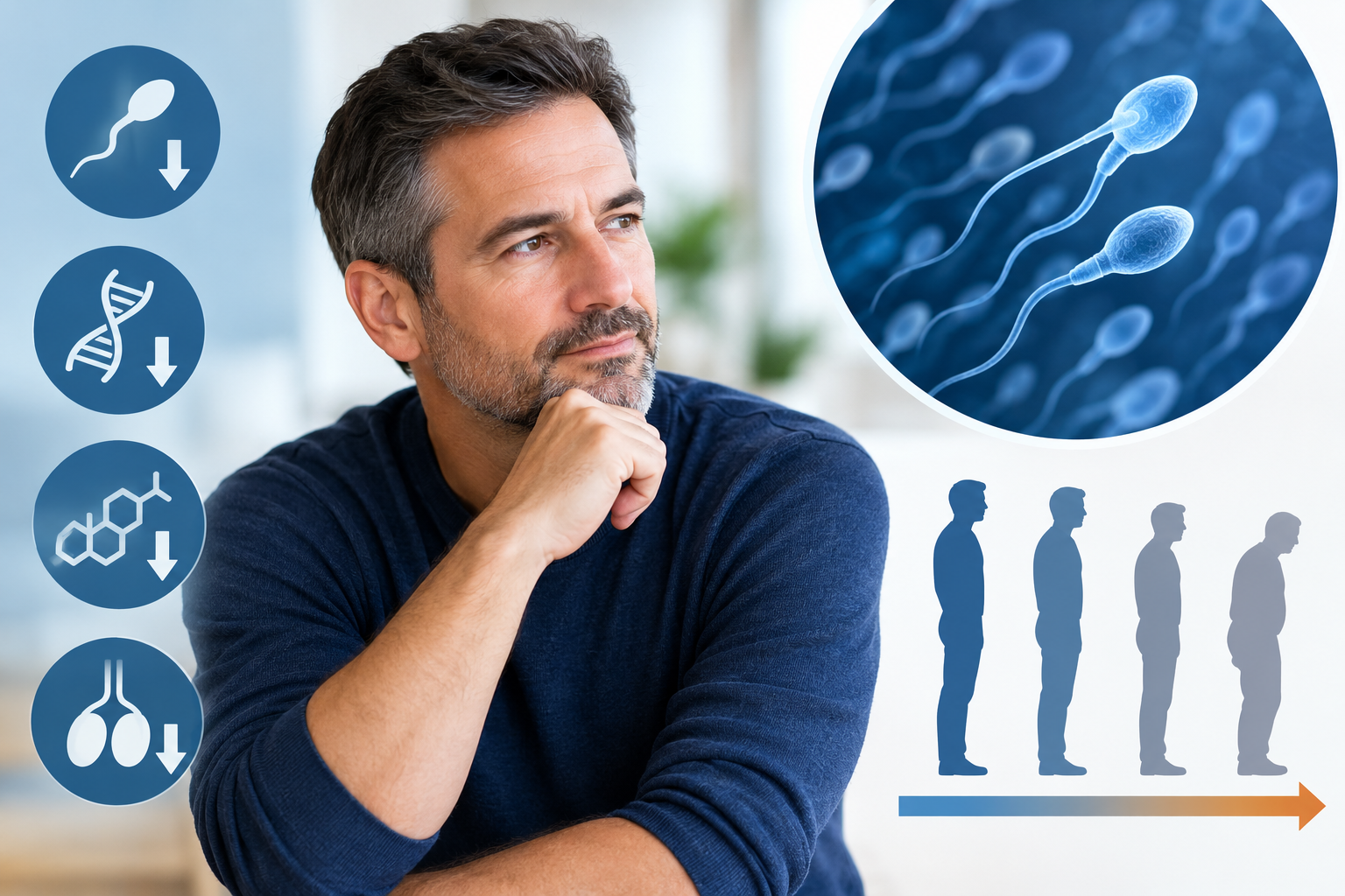 How Does Male Fertility Change After 40?